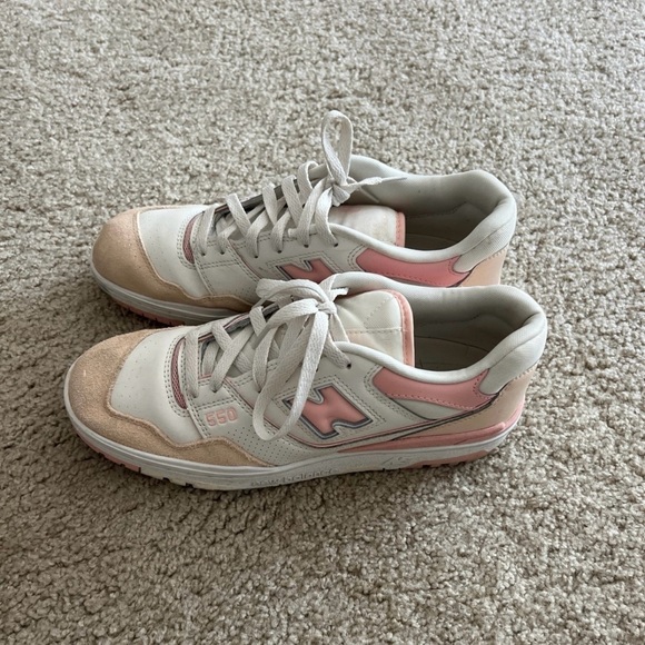 New Balance 550 white/pink/peach - Picture 3 of 8